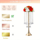 GobekUsa Elegant Crystal Flower Stand Set for Events