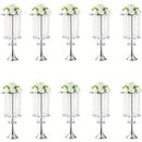 GobekUsa Elegant Crystal Flower Stand Set for Events