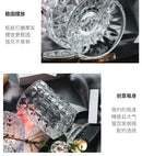 GobekUsa Elegant Crystal Glass Vase for Flower Arrangement