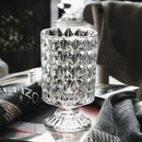GobekUsa Elegant Crystal Glass Vase for Flower Arrangement