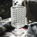 GobekUsa Elegant Crystal Glass Vase for Flower Arrangement