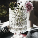 GobekUsa Elegant Crystal Glass Vase for Flower Arrangement