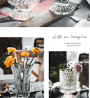 GobekUsa Elegant Crystal Glass Vase for Flower Arrangement
