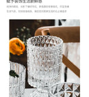 GobekUsa Elegant Crystal Glass Vase for Flower Arrangement