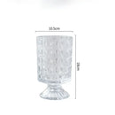 GobekUsa Elegant Crystal Glass Vase for Flower Arrangement