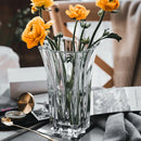 GobekUsa Elegant Crystal Glass Vase for Flower Arrangement