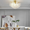 GobekUsa Elegant Glass Chandelier: French Light Luxury Crystal Lighting, Romantic Bedroom & Living Room Decor