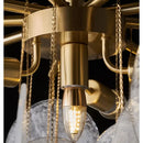 GobekUsa Elegant Glass Chandelier: French Light Luxury Crystal Lighting, Romantic Bedroom & Living Room Decor