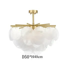 GobekUsa Elegant Glass Chandelier: French Light Luxury Crystal Lighting, Romantic Bedroom & Living Room Decor