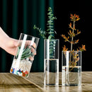 GobekUsa Elegant Glass Cylinder Vase for Flowers
