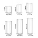 GobekUsa Elegant Glass Cylinder Vase for Flowers