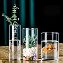 GobekUsa Elegant Glass Cylinder Vase for Flowers