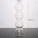 Modern colorful stacked glass vase set living room decor