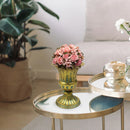 GobekUsa Elegant Metal Flower Vase Candle Holders