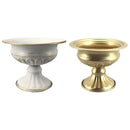 GobekUsa Elegant Metal Flower Vase Candle Holders