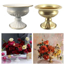GobekUsa Elegant Metal Flower Vase Candle Holders