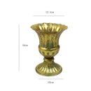 GobekUsa Elegant Metal Flower Vase Candle Holders