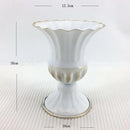 GobekUsa Elegant Metal Flower Vase Candle Holders