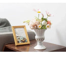 GobekUsa Elegant Metal Flower Vase Candle Holders