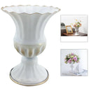 GobekUsa Elegant Metal Flower Vase Candle Holders