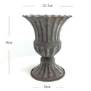 GobekUsa Elegant Metal Flower Vase Candle Holders