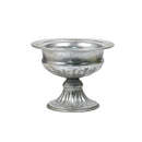 Ornate white & gold metal flower vase – dining room centerpiece by Decorbites