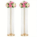 GobekUsa Elegant Metal Vases for Wedding Decor