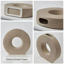 GobekUsa Elegant Nordic Matte Flower Vase Décor