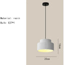 GobekUsa Elegant Resin Chandeliers Dining Room Bedside Lamp E27 Adjustment