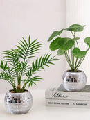 GobekUsa Elegant Round Glass Vase for Home Decor