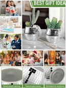 GobekUsa Elegant Round Glass Vase for Home Decor