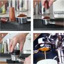 Decorbites espresso stirrer wood and metal kitchen distribution tool by Decorbites