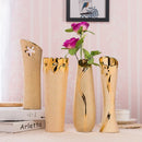 GobekUsa Europe Gold-Plated Ceramic Vase for Home Decor