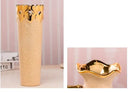 GobekUsa Europe Gold-Plated Ceramic Vase for Home Decor