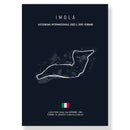 Circuit de la sarthe race track canvas wall art living room decor by Decorbites