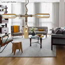 GobekUsa Farmhouse Style Smoke Gray/Blue Bottle Ceiling Lighting - Glass Hanging Lamp (3/4/5 Lights) in Aged Silver/Black