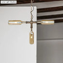 GobekUsa Farmhouse Style Smoke Gray/Blue Bottle Ceiling Lighting - Glass Hanging Lamp (3/4/5 Lights) in Aged Silver/Black