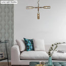 GobekUsa Farmhouse Style Smoke Gray/Blue Bottle Ceiling Lighting - Glass Hanging Lamp (3/4/5 Lights) in Aged Silver/Black