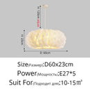 GobekUsa Feather Decor LED Chandeliers for Living Room, Bedroom, Study & Children's Room