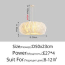 GobekUsa Feather Decor LED Chandeliers for Living Room, Bedroom, Study & Children's Room