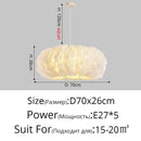 GobekUsa Feather Decor LED Chandeliers for Living Room, Bedroom, Study & Children's Room