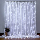 Festive golden usb 3x3m fairy lights curtain for bedroom with remote by Decorbites