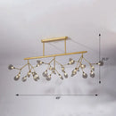 GobekUsa Firefly Island Pendant Light: Elegant Minimalistic Acrylic Lamp for Restaurants (27-Head Suspension)