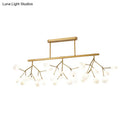 GobekUsa Firefly Island Pendant Light: Elegant Minimalistic Acrylic Lamp for Restaurants (27-Head Suspension)