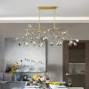 GobekUsa Firefly Island Pendant: Postmodern Metal Ceiling Lamp - 36 Head Suspension for Restaurant
