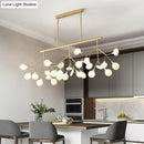 GobekUsa Firefly Island Pendant: Postmodern Metal Ceiling Lamp - 36 Head Suspension for Restaurant