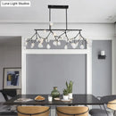 GobekUsa Firefly LED Island Pendant Light: Modern Acrylic Linear Lamp for Dining Room Ceiling