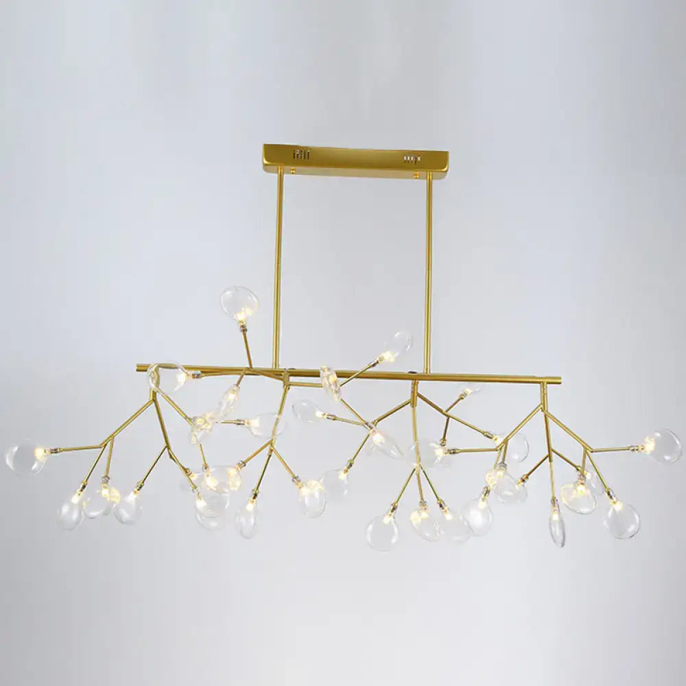 GobekUsa Firefly LED Island Pendant Light: Modern Acrylic Linear Lamp for Dining Room Ceiling, photo 7 of 7