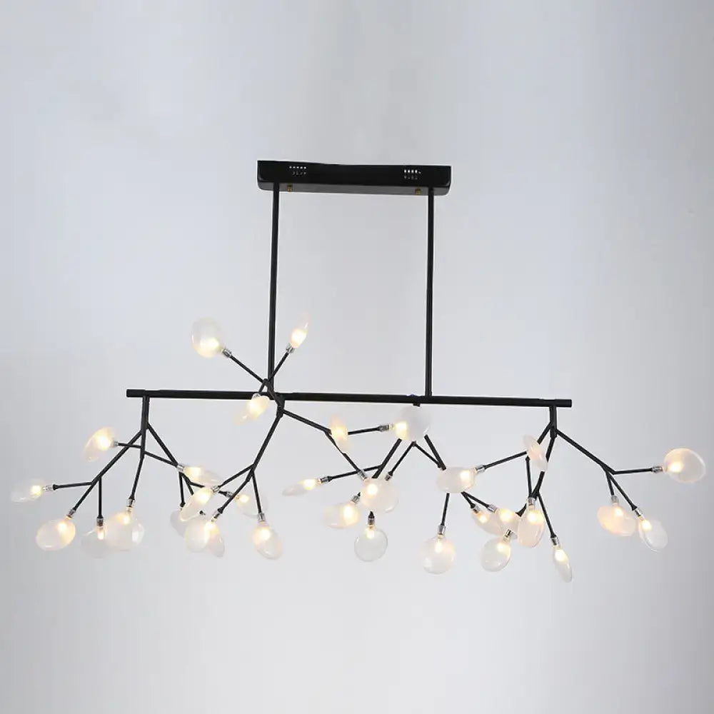 GobekUsa Firefly LED Island Pendant Light: Modern Acrylic Linear Lamp for Dining Room Ceiling, photo 6 of 7