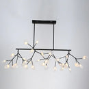 GobekUsa Firefly LED Island Pendant Light: Modern Acrylic Linear Lamp for Dining Room Ceiling